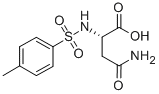 structure of CAS# 36212-66-5, Tosyl-L-Asparagine;4-Amino-2-[(4-Methylphenyl)Sulfonylamino]-4-Oxo-Butanoic Acid;4-Amino-4-Keto-2-[(4-Methylphenyl)Sulfonylamino]Butyric Acid;Bas 00554788