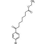 结构式 CAS# 362669-43-0, 乙基8-(4-溴苯基)-8-氧代辛酸酯