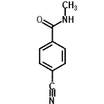 structure of CAS# 36268-62-9, 4-Cyano-N-Methylbenzamide;(4-cyanophenyl)-N-methylcarboxamide;4-cyano-N-methylbenzamide;MFCD03550597