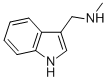 structure of CAS# 36284-95-4, N-Methyl-1H-Indole-3-Methanamine;1H-Indol-3-Ylmethyl-Methyl-Ammonium;1H-Indol-3-Ylmethyl-Methylammonium;1H-Indol-3-Ylmethyl-Methyl-Azanium