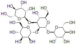CAS#: 3634-02-4， (2R,3S,4S,5S,6R)-2-[(2R,3R,4S,5S,6R)-3-Hydroxy-2-(Hydroxymethyl)-5,6-Bis[[(2R,3S,4S,5S,6R)-3,4,5-Trihydroxy-6-(Hydroxymethyl)Oxan-2-Yl]Oxy]Oxan-4-Yl]Oxy-6-(Hydroxymethyl)Oxane-3,4,5-Triol