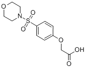 结构式 CAS# 36691-78-8, [4-(吗啉-4-磺酰基)-苯氧基]-乙酸
