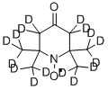 structure of CAS# 36763-53-8, 4-Oxo-2,2,6,6-Tetramethylpiperidine-D16-1-Oxyl