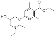 CAS#: 36853-15-3， Ethyl 6-(3-Diethylamino-2-Hydroxypropoxy)-2,4-Dimethylpyridine-3-Carboxylate