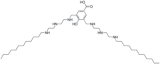 CAS#: 3700-60-5， 3,5-Bis[[2-[2-(Dodecylamino)Ethylamino]Ethylamino]Methyl]-4-Hydroxybenzoic Acid