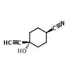 CAS#: 370147-90-3， trans-4-Ethynyl-4-Hydroxycyclohexanecarbonitrile