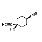 CAS#: 370147-92-5， cis-4-Ethynyl-4-Hydroxycyclohexanecarbonitrile