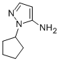 structure of CAS# 3702-09-8, 1-Cyclopentyl-1H-Pyrazol-5-Amine;2-Cyclopentyl-3-Pyrazolamine;(2-Cyclopentylpyrazol-3-Yl)Amine;Sbb007273