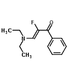 CAS 登录号：37032-48-7， (2Z)-3-(二乙基氨基)-2-氟-1-苯基-2-丙烯-1-酮