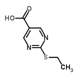 CAS#: 37131-88-7， 2-(Ethylsulfanyl)-5-Pyrimidinecarboxylic Acid