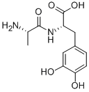CAS#: 37181-64-9， (2S)-2-[[(2S)-2-Aminopropanoyl]Amino]-3-(3,4-Dihydroxyphenyl)Propanoic Acid