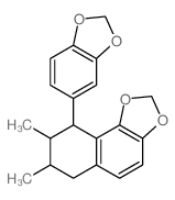 CAS#: 3738-01-0， (7S,8R,9R)-9-(1,3-Benzodioxol-5-Yl)-7,8-Dimethyl-6,7,8,9-Tetrahydrobenzo[g][1,3]Benzodioxole