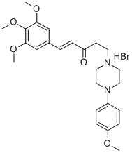 CAS#: 37399-58-9， (E)-5-[4-(4-Methoxyphenyl)Piperazin-1-Yl]-1-(3,4,5-Trimethoxyphenyl)Pent-1-En-3-One Hydrobromide