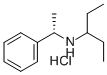 结构式 CAS# 374790-92-8, (S)-(-)-N-(3-戊基)-1-苯基乙胺盐酸盐