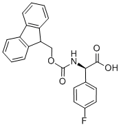 结构式 CAS# 374791-03-4, (R)-N-芴甲氧羰基-4-氟苯基甘氨酸