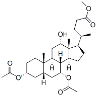 CAS#: 3749-87-9， Methyl (4R)-4-[(3R,5S,7R,8R,9S,10S,12S,13R,14S,17R)-3,7-Diacetyloxy-12-Hydroxy-10,13-Dimethyl-2,3,4,5,6,7,8,9,11,12,14,15,16,17-Tetradecahydro-1H-Cyclopenta[a]Phenanthren-17-Yl]Pentanoate