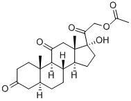 CAS#: 3751-02-8， [2-(17-Hydroxy-10,13-Dimethyl-3,11-Dioxo-1,2,4,5,6,7,8,9,12,14,15,16-Dodecahydrocyclopenta[a]Phenanthren-17-Yl)-2-Oxoethyl] Acetate