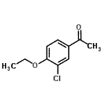 结构式 CAS# 37612-59-2, 1-(3-氯-4-乙氧基苯基)乙酮