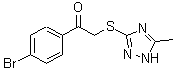 CAS#: 37664-35-0， 1-(4-Bromophenyl)-2-[(5-Methyl-1H-1,2,4-Triazol-3-Yl)Sulfanyl]Ethanone