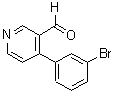 structure of CAS# 376646-64-9, 4-(3-Bromophenyl)-3-Pyridinecarboxaldehyde;4-(3-BROMOPHENYL)-3-PYRIDINECARBOXYALDEHYDE;4-(3-BROMOPHENYL)PYRIDINE-3-CARBOXALDEHYDE;4-(3-BROMOPHENYL)-3-PYRIDINECARBOXALDEHYDE