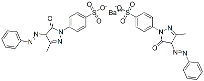 CAS#: 37672-83-6， Barium bis(p-(4,5-dihydro-3-methyl-5-oxo-4-(phenylazo)-1H-pyrazol-1-yl)benzenesulphonate)