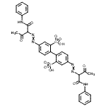 CAS#: 37678-92-5， 4,4'-Bis[(1-Anilino-1,3-Dioxo-2-Butanyl)Diazenyl]-2,2'-Biphenyldisulfonic Acid