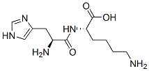 CAS 登录号：37700-85-9， (2S)-6-氨基-2-[[(2S)-2-氨基-3-(3H-咪唑-4-基)丙酰]氨基]己酸