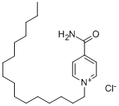 结构式 CAS# 377085-58-0, 4-氨基甲酰-1-N-十六烷基吡啶鎓氯化物