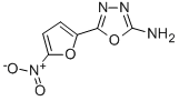 CAS 登录号：3775-55-1， 5-(5-硝基呋喃-2-基)-1,3,4-恶二唑-2-胺