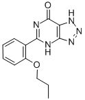 structure of CAS# 37762-06-4, Zaprinast;5-(2-Propoxyphenyl)-2,3-Dihydro-[1,2,3]Triazolo[4,5-E]Pyrimidin-7-One;M And B 22948;M&B 22,948