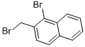 structure of CAS# 37763-43-2, 1-Bromo-2-(Bromomethyl)Naphthalene;Nsc97068;Naphthalene, 1-Bromo-2-(Bromomethyl)-;Wln: L66j Be C1e