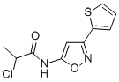 CAS#: 37853-44-4， 2-Chloro-N-(3-Thiophen-2-Yl-1,2-Oxazol-5-Yl)Propanamide