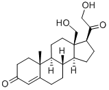 结构式 CAS# 379-68-0, 18-羟基-11-脱氧皮质酮