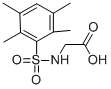 structure of CAS# 379250-94-9, N-[(2,3,5,6-Tetramethylphenyl)Sulfonyl]-Glycine;2-([(2,3,5,6-TETRAMETHYLPHENYL)SULFONYL]AMINO)ACETIC ACID;(2,3,5,6-TETRAMETHYL-BENZENESULFONYLAMINO)-ACETIC ACID;N-(2,3,5,6-Tetramethylphenylsulfonyl)Glycine, 96%