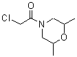 structure of CAS# 379254-90-7, 2-Chloro-1-(2,6-Dimethyl-4-Morpholinyl)Ethanone;4-Chloroacetyl-2,6-dimethylmorpholine;1-(2,6-dimethylmorpholin-4-yl)-2-chloroethan-1-one;2-chloro-1-(2,3,4,6-tetramethylphenyl)ethanone