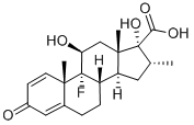 CAS#: 37927-01-8， 9-Fluoro-11,17-Dihydroxy-16alpha-Methyl-3-Oxoandrosta-1,4-Diene-17-Carboxylic Acid