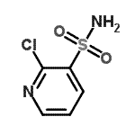 结构式 CAS# 38025-93-3, 2-氯-3-吡啶磺酰胺