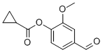 结构式 CAS# 380336-99-2, 4-甲酰基-2-甲氧基苯基环丙烷羧酸酯