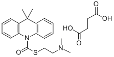 CAS#: 38044-64-3， 9,9-Dimethyl-10(9H)-Acridinecarbothioic Acid S-(2-(Dimethylamino)Ethyl) Ester Butanedioate (1:1)