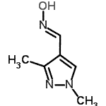 结构式 CAS# 380583-07-3, (E)-1-(1,3-二甲基-1H-吡唑-4-基)-N-羟基甲亚胺