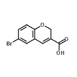 structure of CAS# 380607-15-8, 6-Bromo-2H-Chromene-3-Carboxylic Acid;6-Bromo-2H-chromene-3-carboxylicacid;MFCD04035698