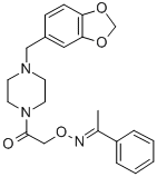 CAS#: 38063-85-3， Acetophenone O-((4-(3,4-Methylenedioxybenzyl)-1-Piperazin-1-Yl)Carbonylmethyl)Oxime