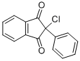 structure of CAS# 3817-96-7, 2-Chloro-2-Phenylindane-1,3-Dione;2-Chloro-2-Phenyl-Indane-1,3-Dione;2-Chloro-2-Phenylindane-1,3-Dione;2-Chloro-2-Phenyl-Indane-1,3-Quinone