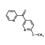 结构式 CAS# 381725-44-6, (6-甲氧基-3-吡啶基)(2-吡啶基)甲酮