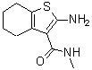 structure of CAS# 38201-62-6, 2-Amino-N-Methyl-4,5,6,7-Tetrahydro-1-Benzothiophene-3-Carboxamide;(2-amino(<wbr>4,5,6,7-t<wbr>etrahydro<wbr>benzo[b]t<wbr>hiophen-3<wbr>-yl))-N-m<wbr>ethylcarb<wbr>oxamide;2-amino-N<wbr>-methyl-4<wbr>,5,6,7-te<wbr>trahydro-<wbr>1-benzoth<wbr>iophene-3<wbr>-carboxam<wbr>ide;MFCD00782114