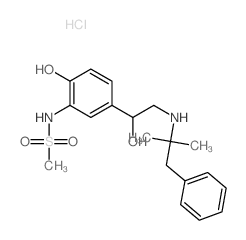 结构式 CAS# 38241-28-0, N-[2-羟基-5-[1-羟基-2-[(2-甲基-1-苯基丙烷-2-基)氨基]乙基]苯基]甲烷磺酰胺盐酸盐