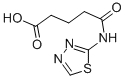 structure of CAS# 382597-97-9, 4-([1,3,4]Thiadiazol-2-Ylcarbamoyl)-Butyric Acid;5-Keto-5-(1,3,4-Thiadiazol-2-Ylamino)Valerate;Zinc02484360
