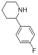 structure of CAS# 383128-03-8, 2-(4-Fluorophenyl)Piperidine;2-(4-Fluorophenyl)Piperidine(SALTDATA: FREE);2-(4-FLUOROPHENYL)PIPERIDINE