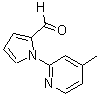 structure of CAS# 383136-14-9, 1-(4-Methyl-2-Pyridinyl)-1H-Pyrrole-2-Carbaldehyde;1-(4-methyl-2-pyridyl)pyrrole-2-carbaldehyde;1-(4-methylpyridin-2-yl)-1H-pyrrole-2-carbaldehyde;1-(4-Methyl-pyridin-2-yl)-1H-pyrrole-2-carbaldehyde