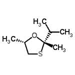 CAS#: 38384-75-7， (2S,5S)-2-Isopropyl-2,5-Dimethyl-1,3-Oxathiolane